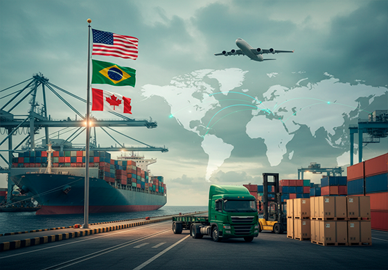 Cargo delivery from North and South America